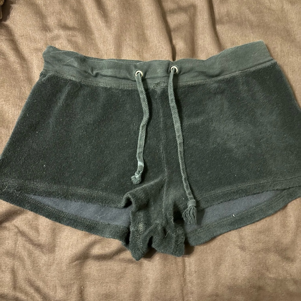 Lucy black terry shorts